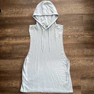 Gymshark Men’s Sz Large Light Blue Hooded Tank